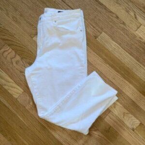 Ella Moss High Waist Straight White Jeans